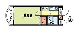高円寺コーポ 1Kの間取図画像