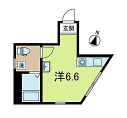 CostadelSol方南町 ワンルームの間取図画像