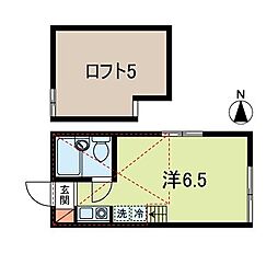 ルミネンス東高円寺 ワンルームの間取図画像