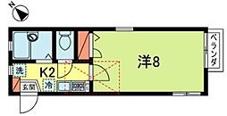 プラット西永福 1Kの間取図画像