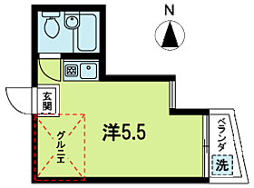 フラットコハク  ｜ 東京都杉並区高円寺南１丁目（賃貸アパート1R・2階・12.78㎡） その2