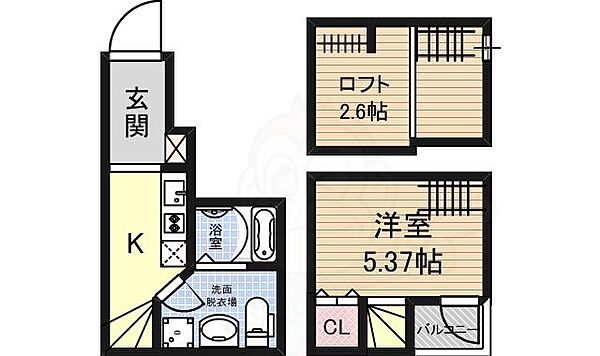 愛知県名古屋市中村区羽衣町(賃貸アパート1K・1階・25.58㎡)の写真 その2