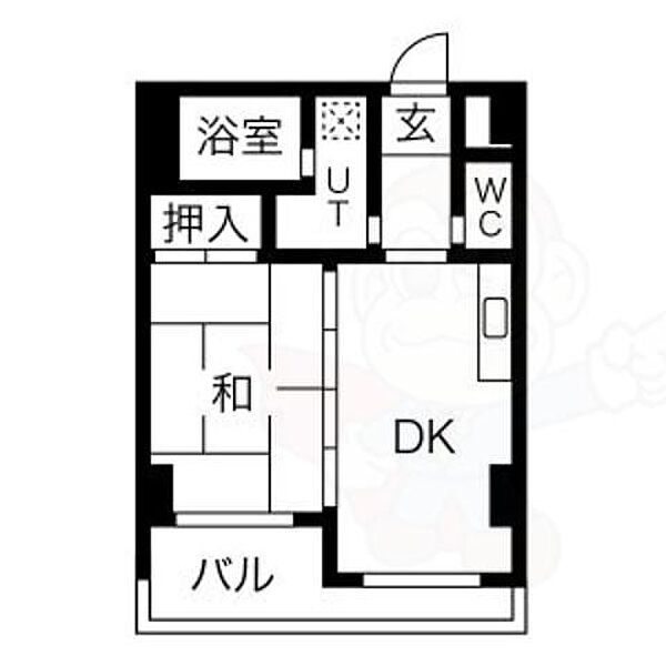 アネックス池下 ｜愛知県名古屋市千種区池下１丁目(賃貸マンション1DK・2階・34.14㎡)の写真 その2