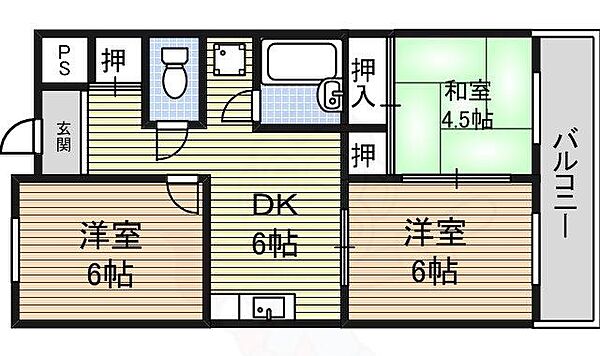 シティーハイム児玉 ｜愛知県名古屋市中川区東春田２丁目(賃貸マンション3DK・2階・46.00㎡)の写真 その2