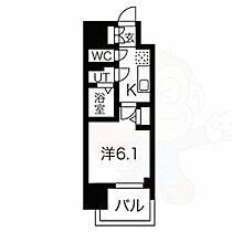 愛知県名古屋市中区正木４丁目（賃貸マンション1K・8階・22.71㎡） その2