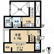 Legato  ｜ 愛知県名古屋市西区香呑町４丁目100番（賃貸アパート1R・1階・22.60㎡） その2