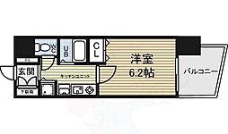 プレサンス桜通アベニュー 10階1Kの間取り