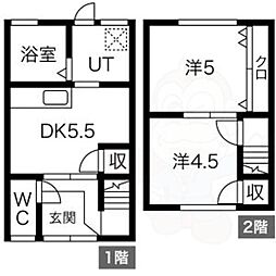 丸米アパート 西棟 1階/-
