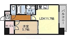 レジデンス悠海 1LDKの間取図画像