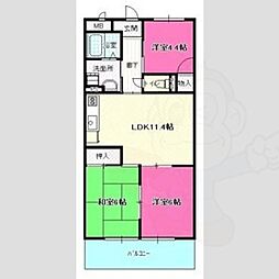 メゾンルミエール 3LDKの間取図画像