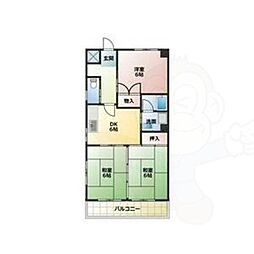 STビル 3DKの間取図画像