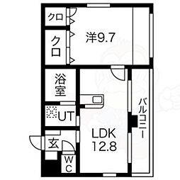 メゾン アン ブリック 4階/-