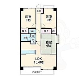 ファミール須原 3LDKの間取図画像