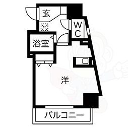 グレイス吹上 ワンルームの間取図画像