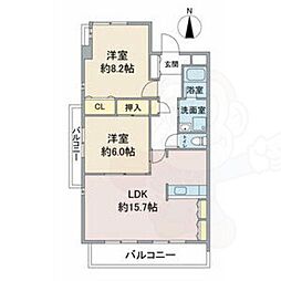 間取図画像 2LDK