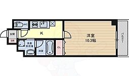 グランルクレ新栄ウエスト 1Kの間取図画像