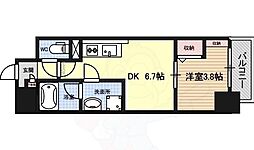 ポルタニグラ大須 1DKの間取図画像