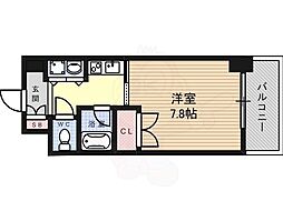AXIS桜通内山 1Kの間取図画像