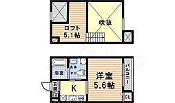 ヒルブライトン ワンルームの間取図画像