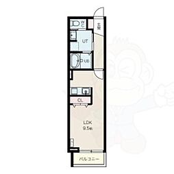 North Village 一宮 ワンルームの間取図画像