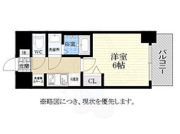 MAXIV大須観音 1Kの間取図画像