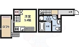 ラフィーカ金山 1Kの間取図画像