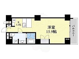 スクエア名駅南 ワンルームの間取図画像