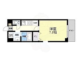 ラーク塩池 1Kの間取図画像