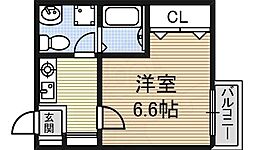 アメニティハイツナゴヤ 1Kの間取図画像