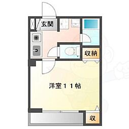 中央ビルディング 1Kの間取図画像