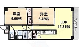 S-FORT鶴舞arts 2LDKの間取図画像