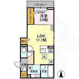 Novella 1LDKの間取図画像