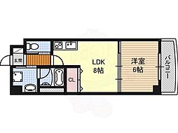 HF名駅北レジデンスWEST 1LDKの間取図画像