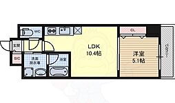 グランルクレ新栄ウエスト 1LDKの間取図画像
