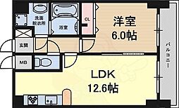プレサンス新栄デコール 1LDKの間取図画像