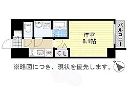 エスリード名古屋東別院 1Kの間取図画像