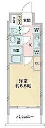 アステリ鶴舞エーナ 1Kの間取図画像