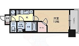 プレサンス名古屋グロウ 1Kの間取図画像