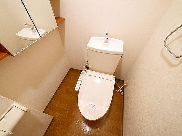 画像9:ゆったりとした空間のウォシュレット付きトイレです