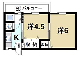 春藤グリーンハイツ  ｜ 奈良県奈良市紀寺町（賃貸アパート2K・2階・23.10㎡） その2