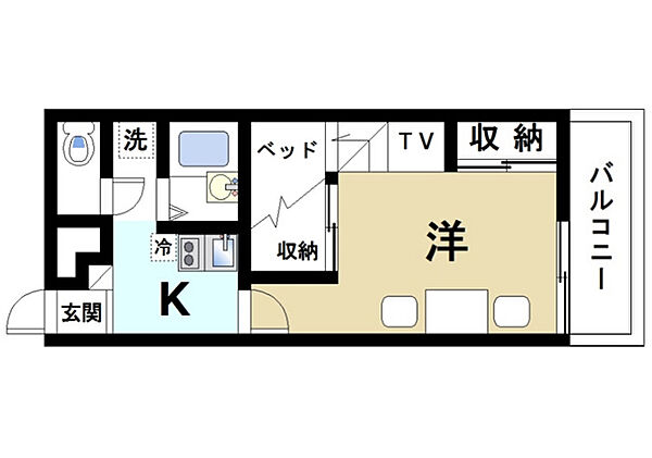 レオパレスＬａ　Ｖｉｓｔａ ｜奈良県大和郡山市九条平野町(賃貸マンション1K・1階・23.18㎡)の写真 その2