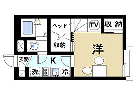 レオパレスシプレII  ｜ 奈良県大和郡山市城南町2-22（賃貸アパート1K・2階・19.87㎡） その2