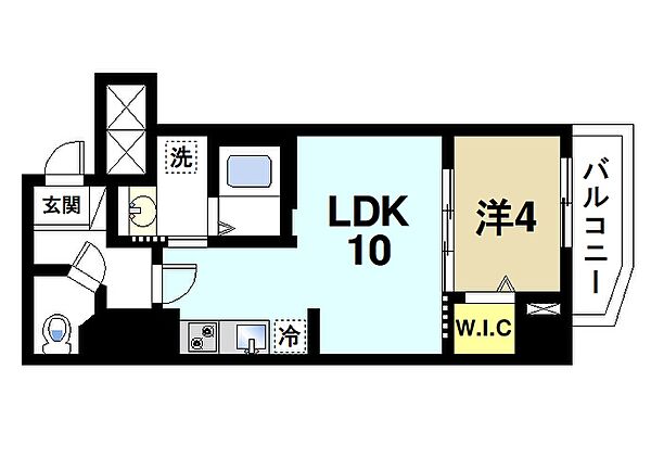 インフィニティ ｜奈良県奈良市三条宮前町(賃貸マンション1LDK・2階・36.35㎡)の写真 その2