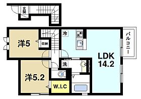 アリジェンス  ｜ 奈良県奈良市大森町（賃貸アパート2LDK・2階・61.56㎡） その2