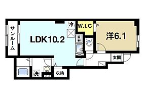 奈良県桜井市大字上之庄（賃貸アパート1LDK・1階・44.02㎡） その1