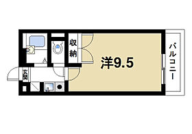 GaDget houseIII  ｜ 奈良県奈良市宝来1丁目（賃貸マンション1K・3階・23.08㎡） その2