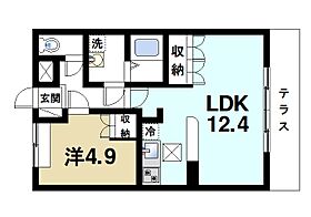 グリーンヒル春  ｜ 奈良県奈良市宝来町（賃貸マンション1LDK・1階・41.25㎡） その2