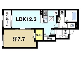 奈良県天理市田町（賃貸アパート1LDK・1階・44.20㎡） その2