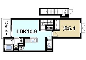 ガーデン・ヴィラB  ｜ 奈良県奈良市四条大路2丁目（賃貸アパート1LDK・2階・41.27㎡） その2