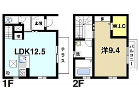 奈良県磯城郡川西町大字結崎（賃貸テラスハウス1LDK・1階・55.37㎡） その2